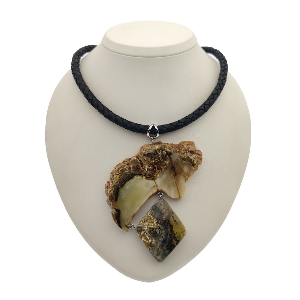 Колье авторское Янтарь