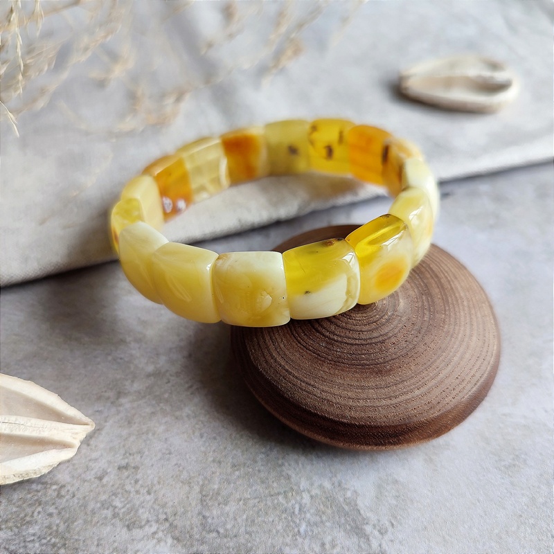 Браслет пластина янтарь 3311109515 (3)