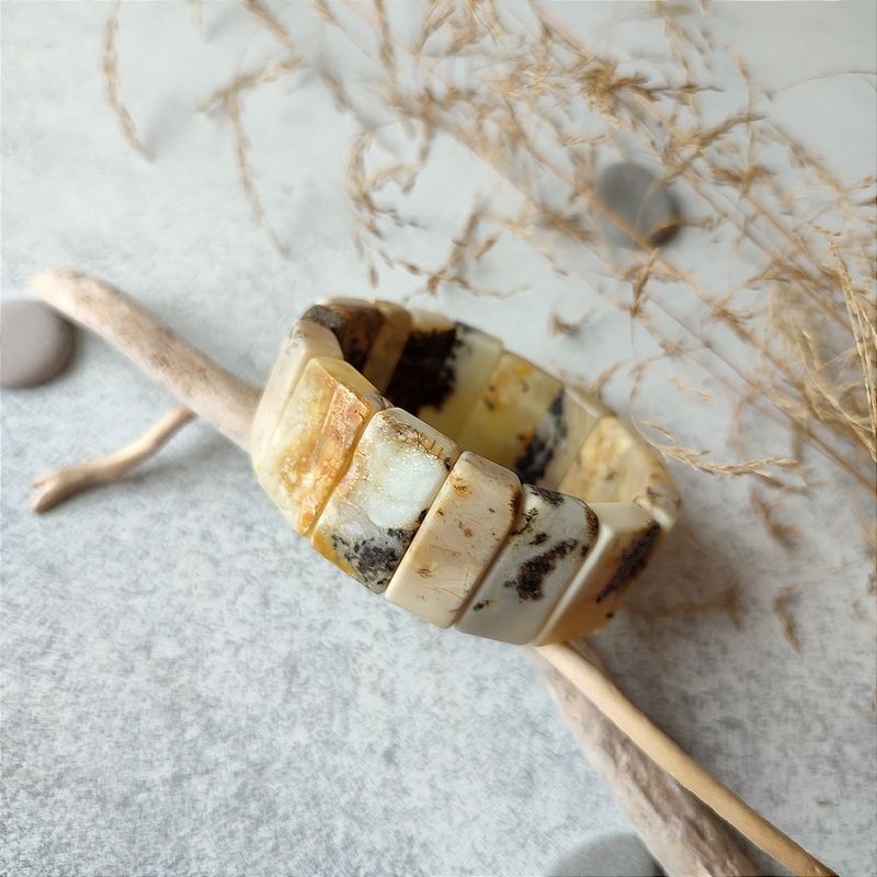 Браслет Муж. янтарь