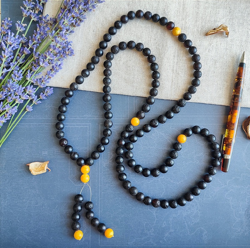 Четки буддийские, янтарь 9116100227 (4)