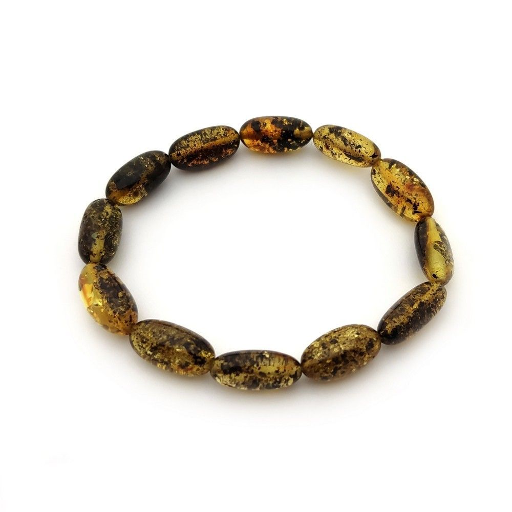 Браслет "Слива" янтарь