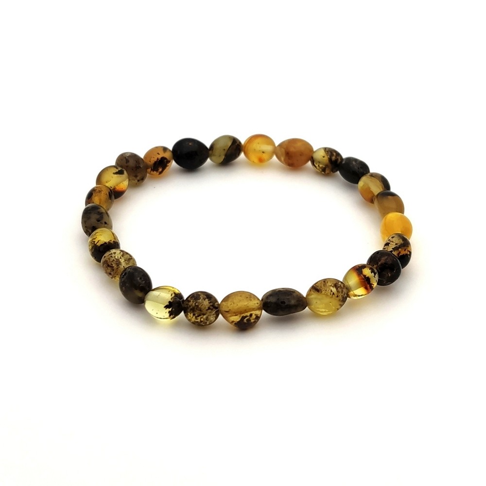 Браслет детский янтарь