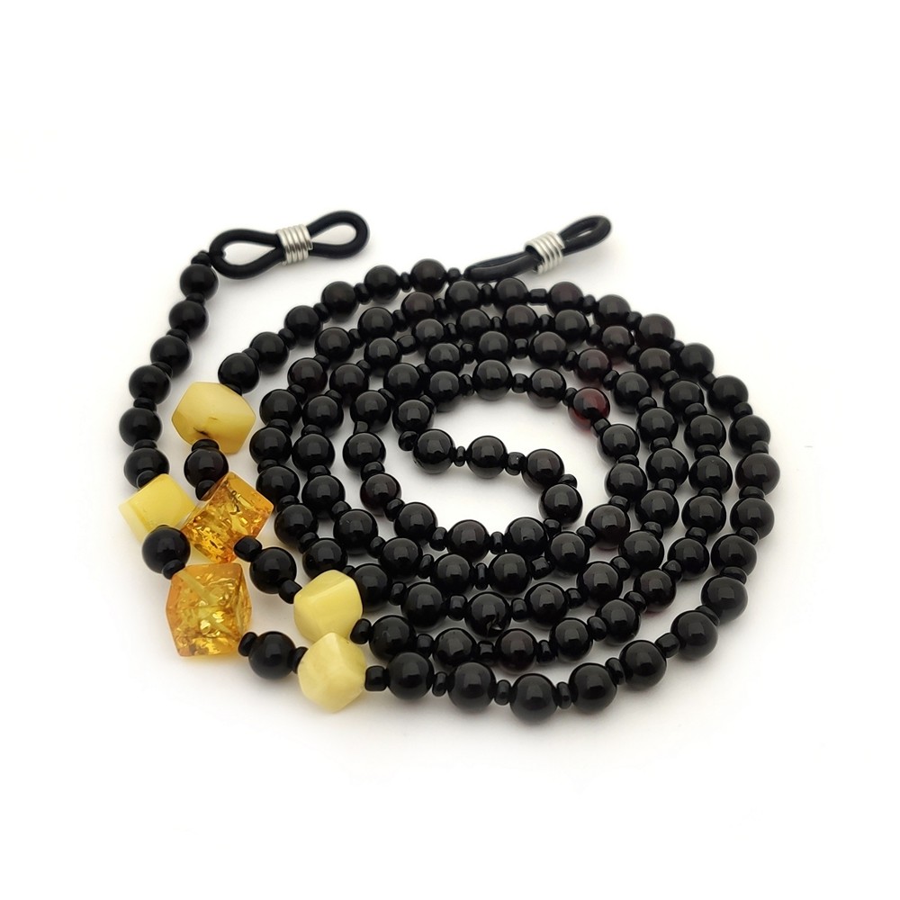 Шнурок для очков, янтарь