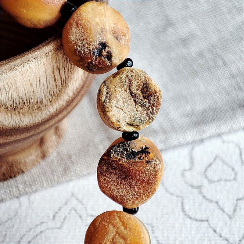 Браслет "Таблетка" янтарь