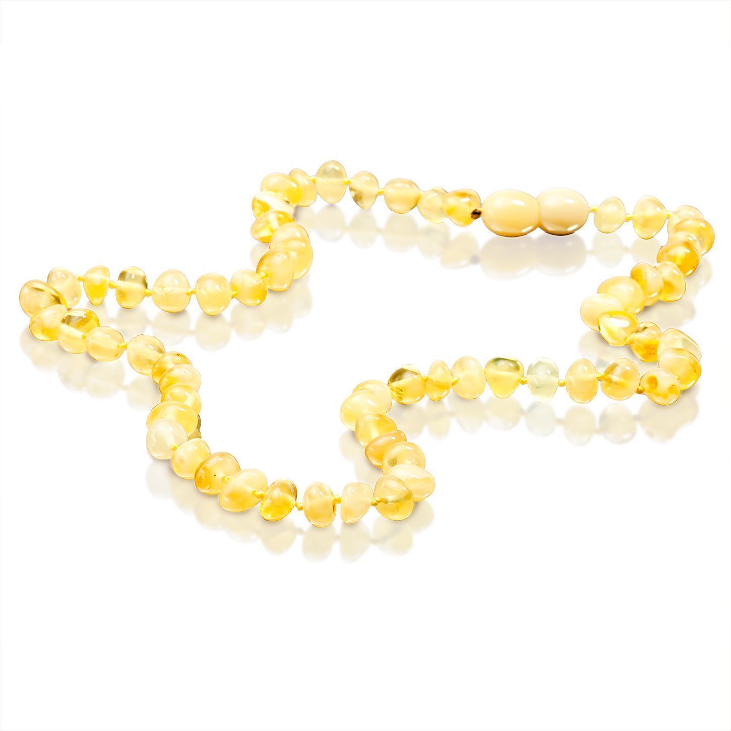 Бусы детские из янтаря