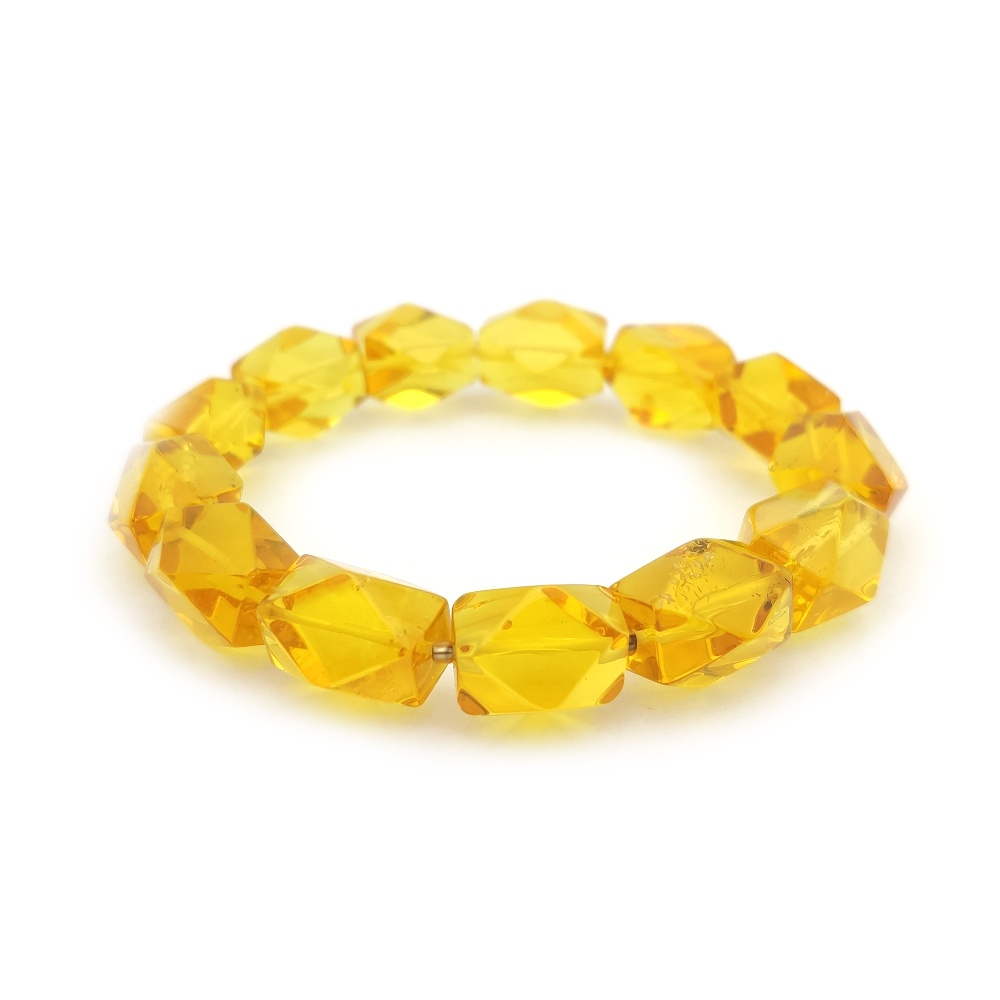 Браслет "Конфетка" янтарь