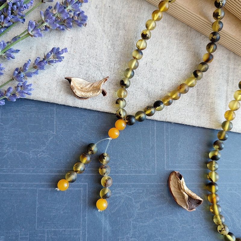 Четки будд. янтарь