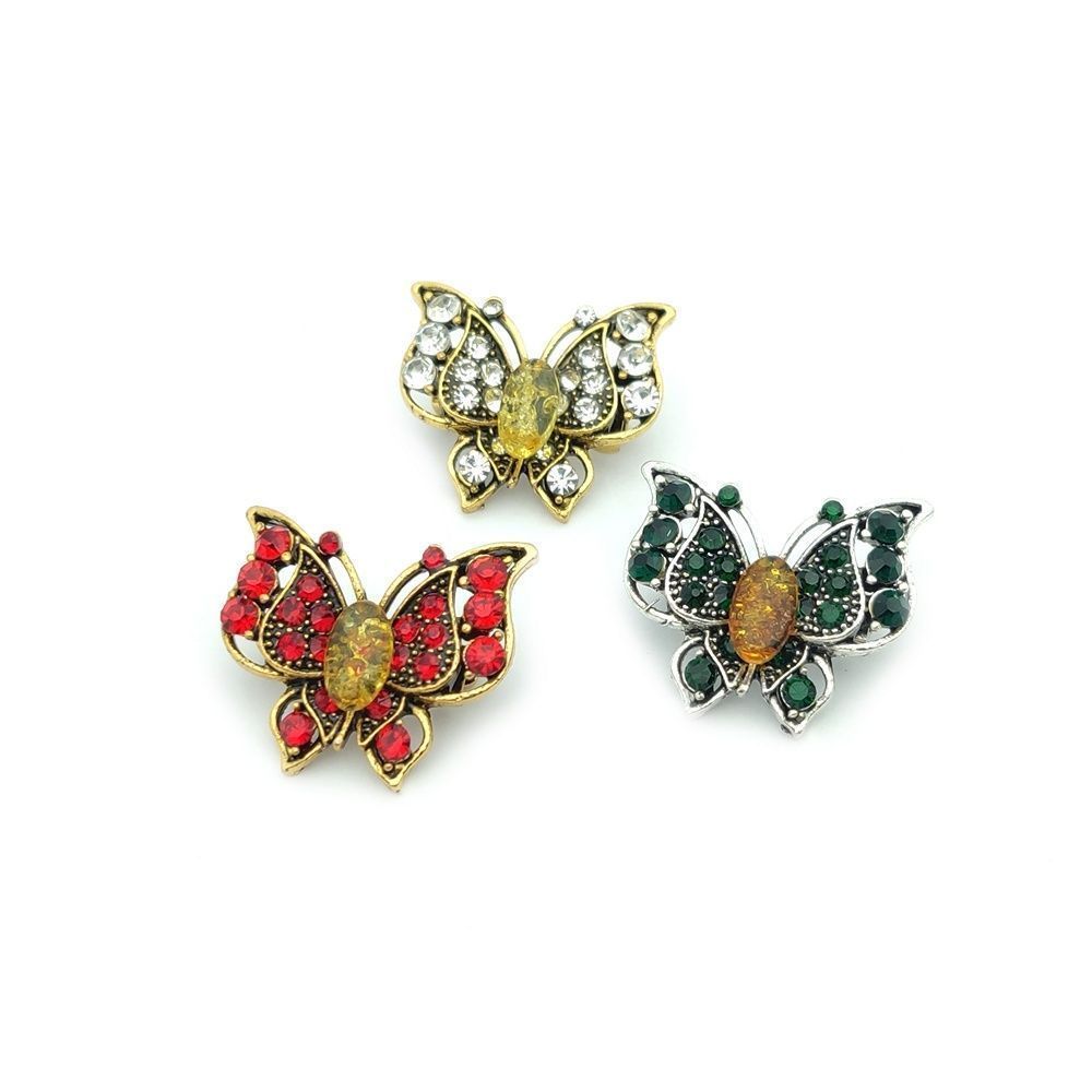 Брошь " Бабочка 2" янтарь