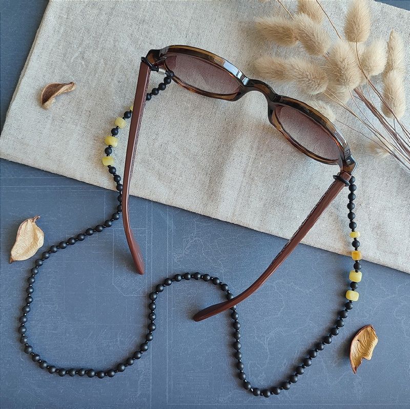 2,Шнурок для очков, янтарь