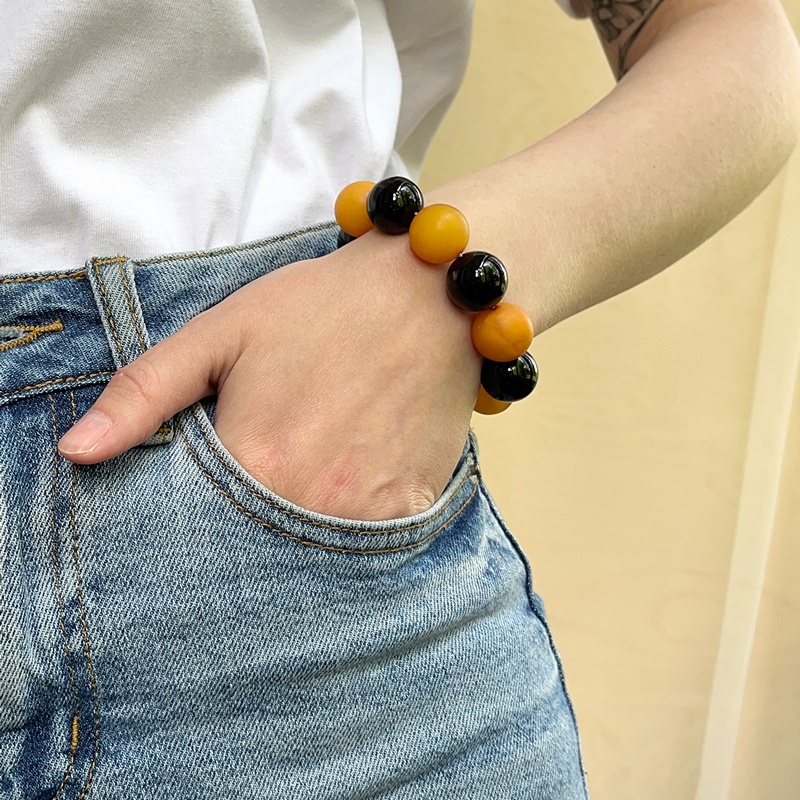 Браслет "Шар" янтарь