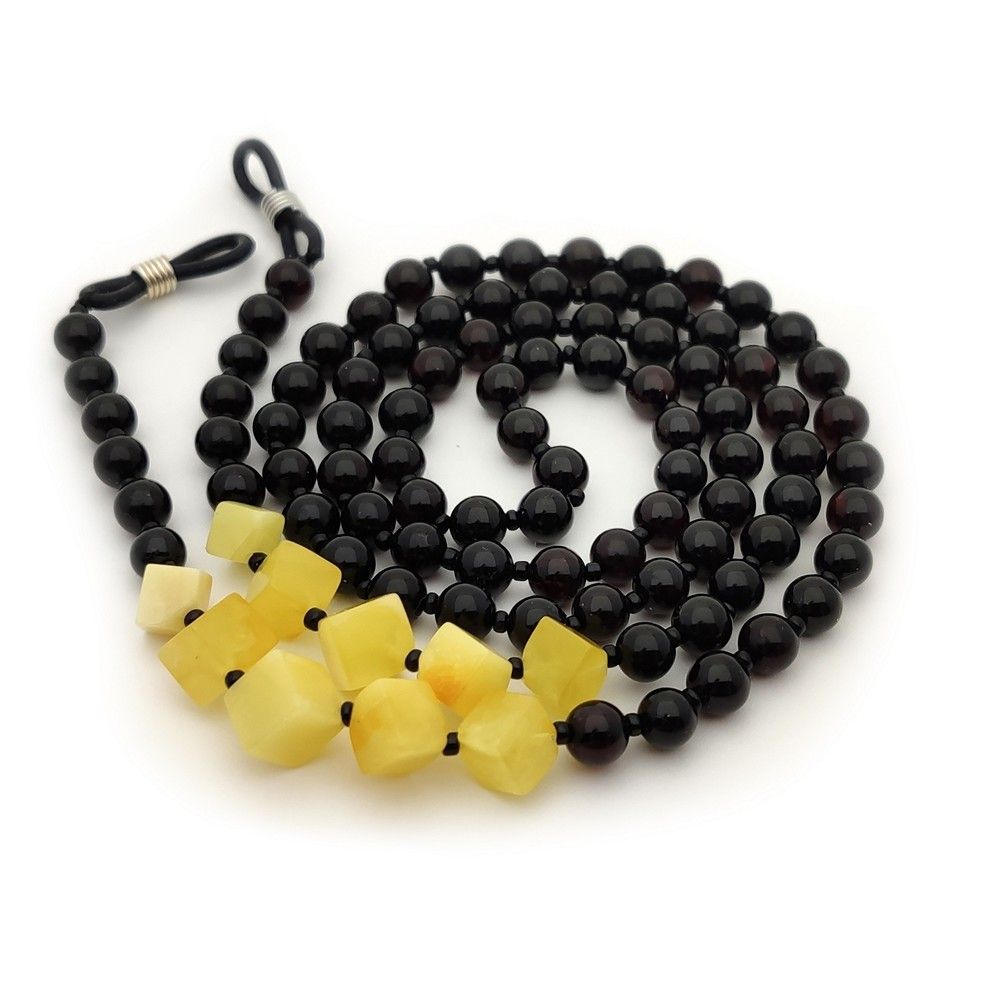 2,Шнурок для очков, янтарь