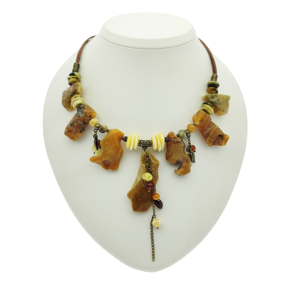 Колье "Лесная фея" Янтарь