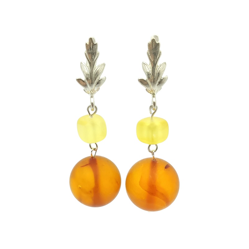 Серьги, Янтарь,ПСР 2503205157