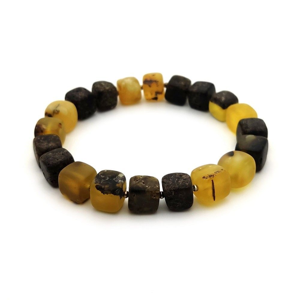 Браслет "Куб" янтарь