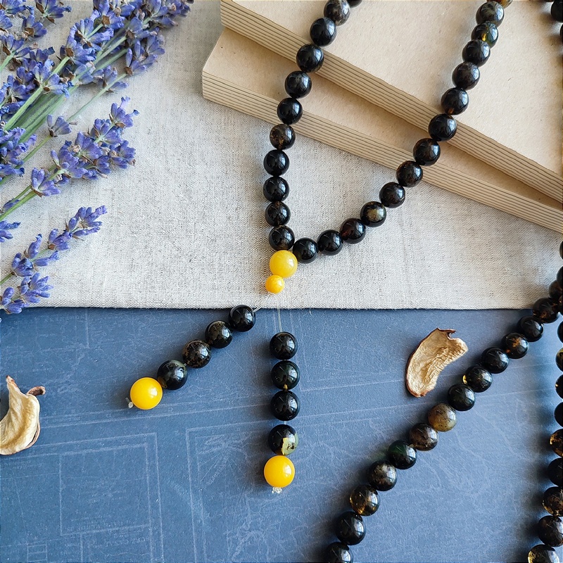 Четки буддийские, янтарь 9026100197 (3)