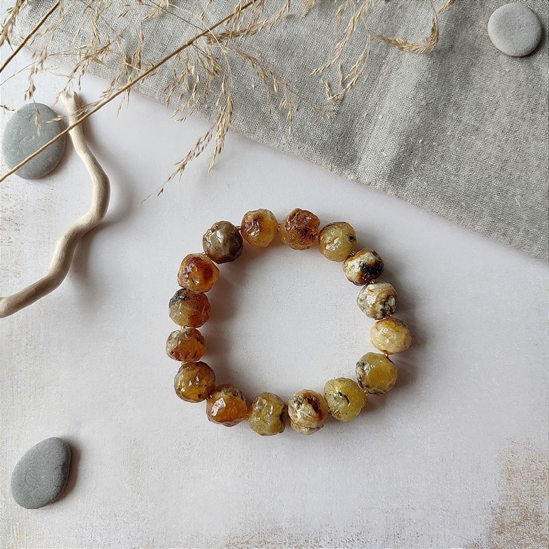 Браслет "Кусанка" янтарь