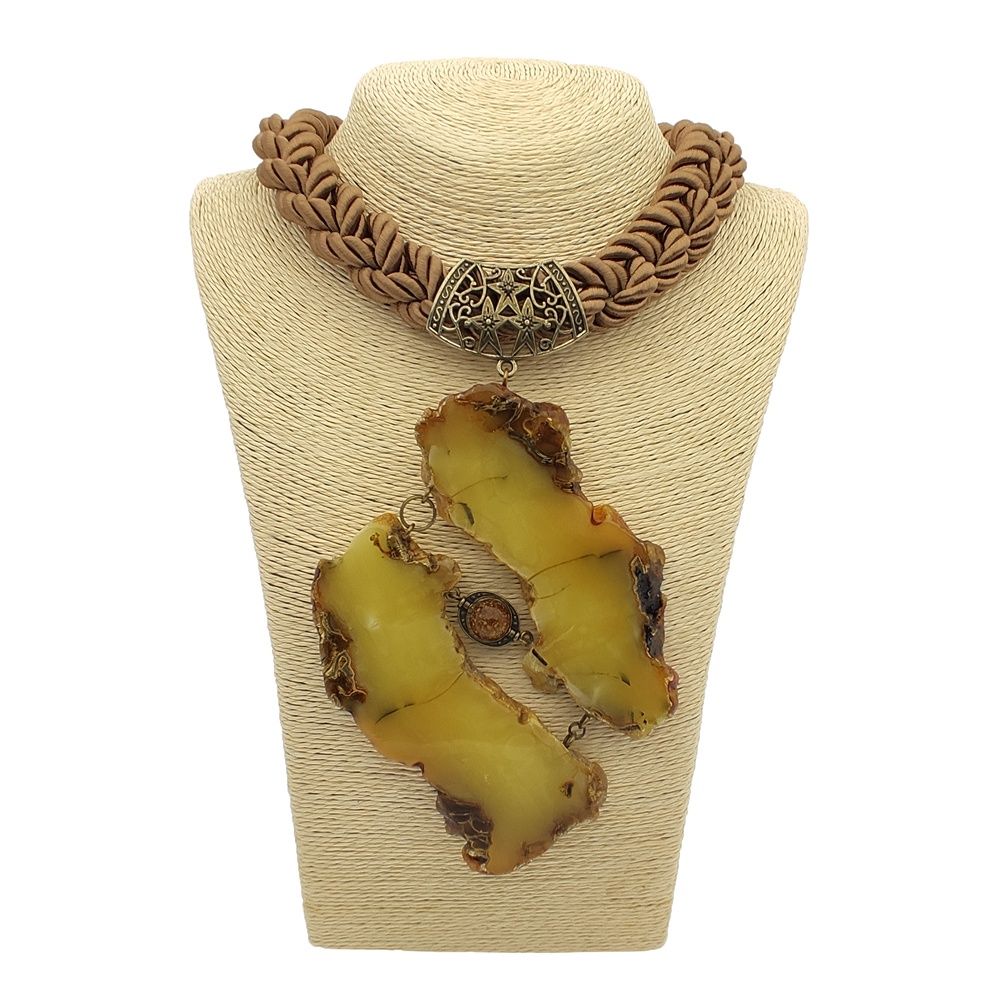 Колье авторское Янтарь