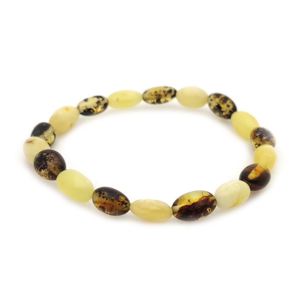 Браслет детский янтарь