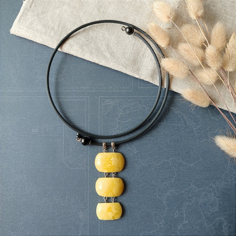 Колье "Италия" Янтарь