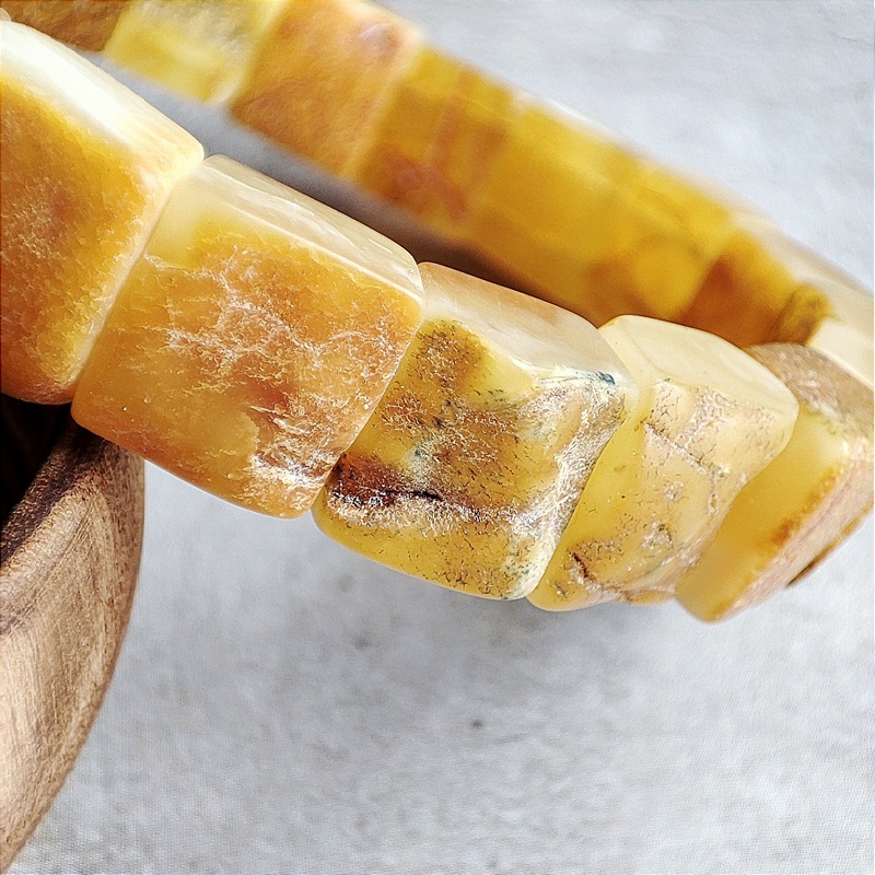 Браслет "Пластина" Янтарь