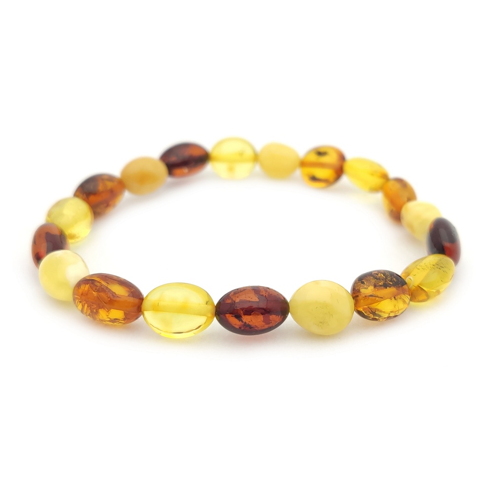 Браслет "Сливка" янтарь