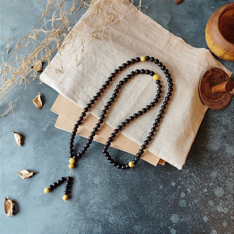 Четки буддийские, янтарь 9116100230 (4)