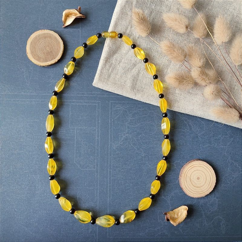 Бусы "Елена" янтарь