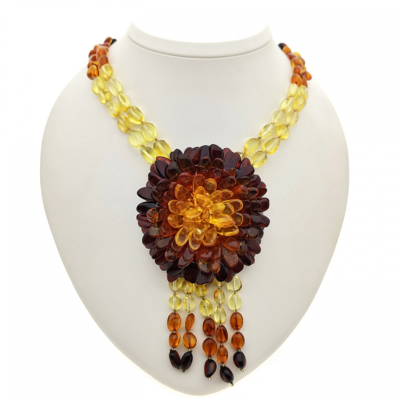 Колье "Хризантема" янт.