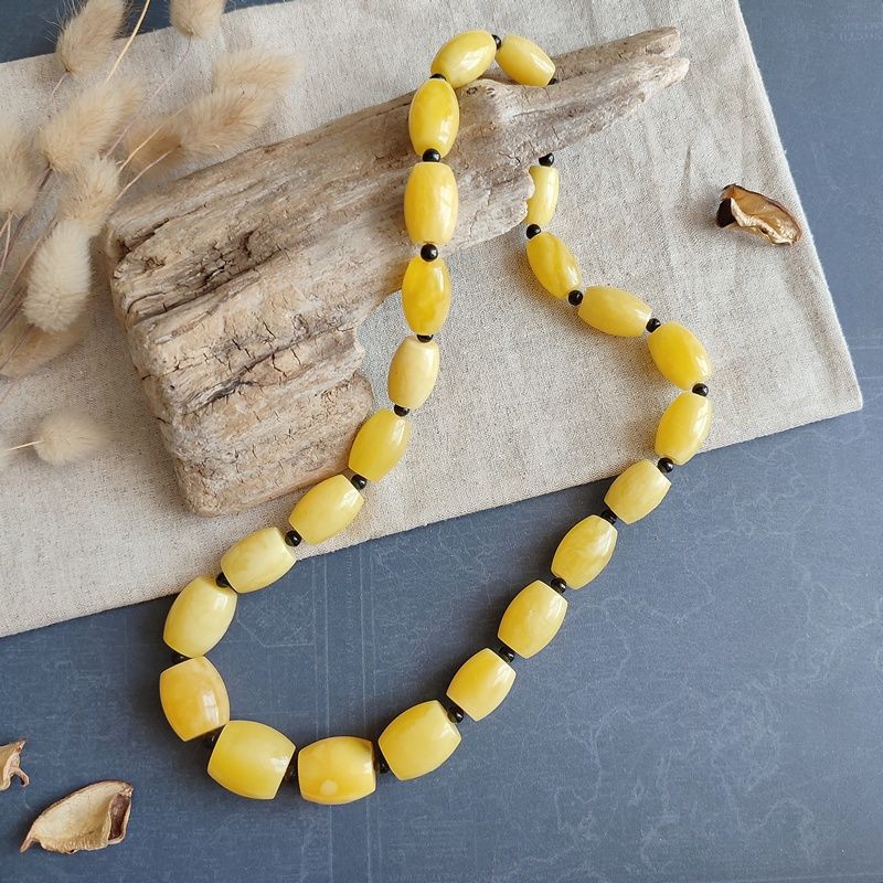 Бусы "Бочата" из янтаря