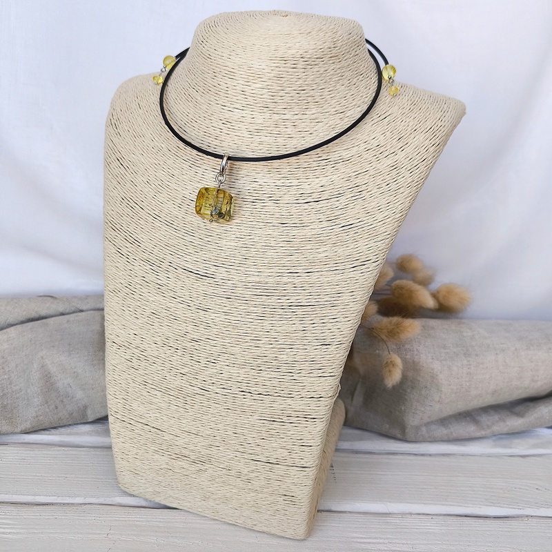 Колье Янтарь 7406217624 (5)