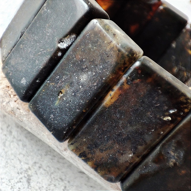 Браслет Муж. янтарь