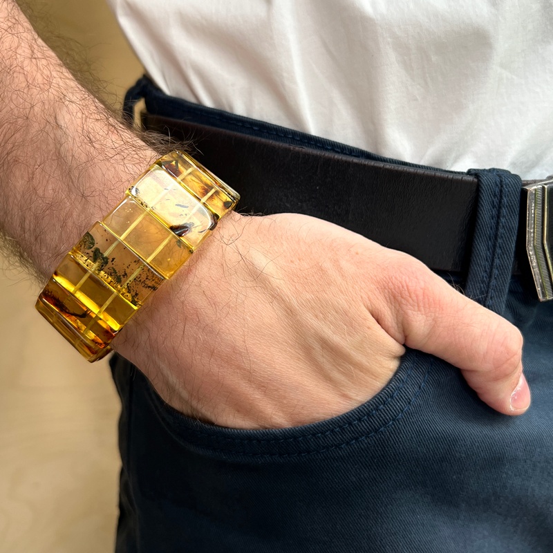 Браслет Муж. янтарь 3421119492-6