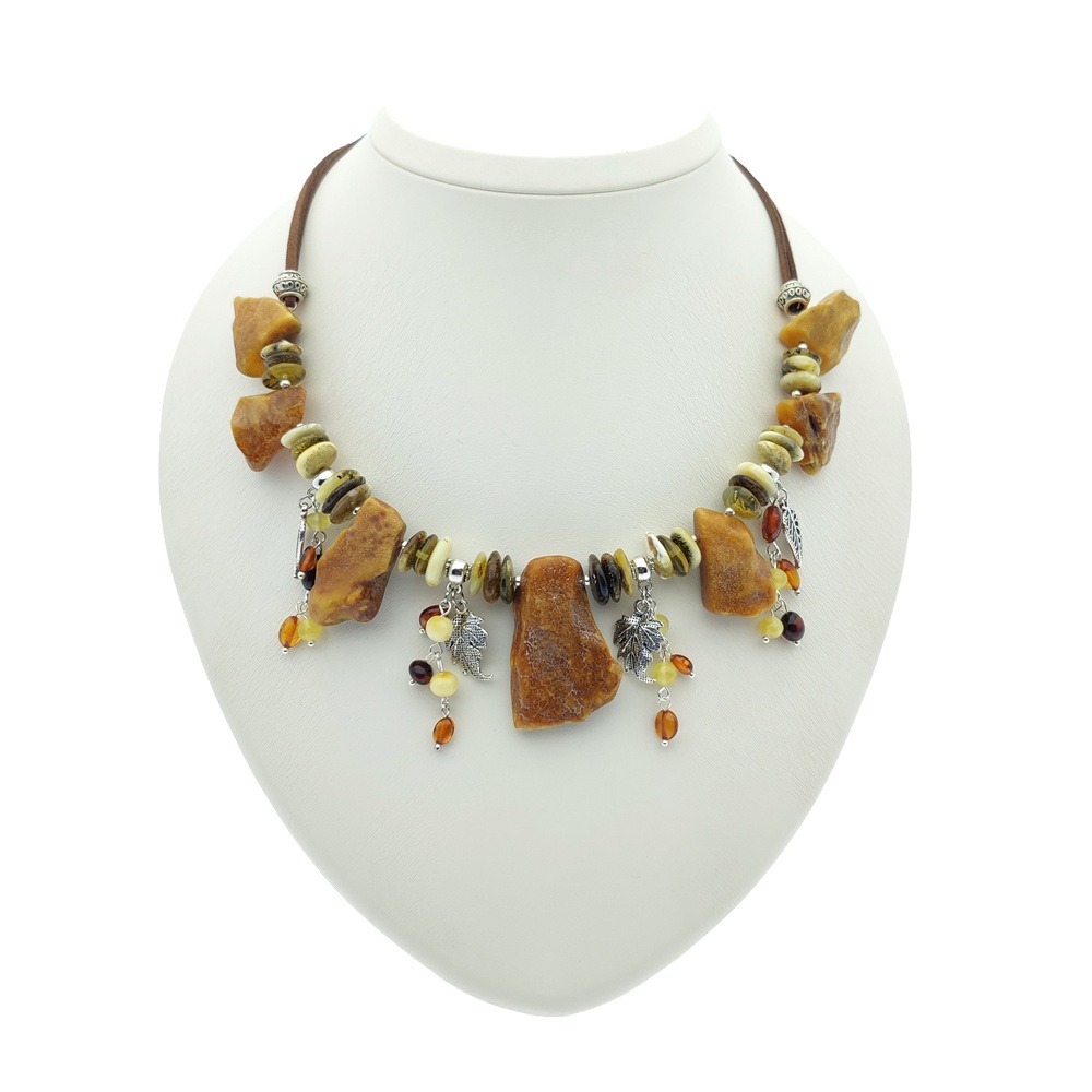 Колье "Лесная фея" Янтарь