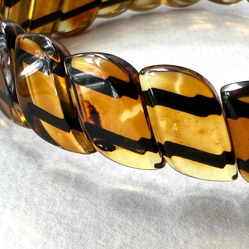 Браслет "Змейка" Янтарь