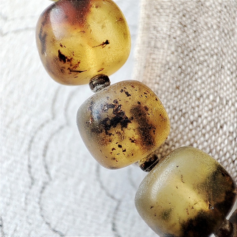 Браслет "Куб" янтарь