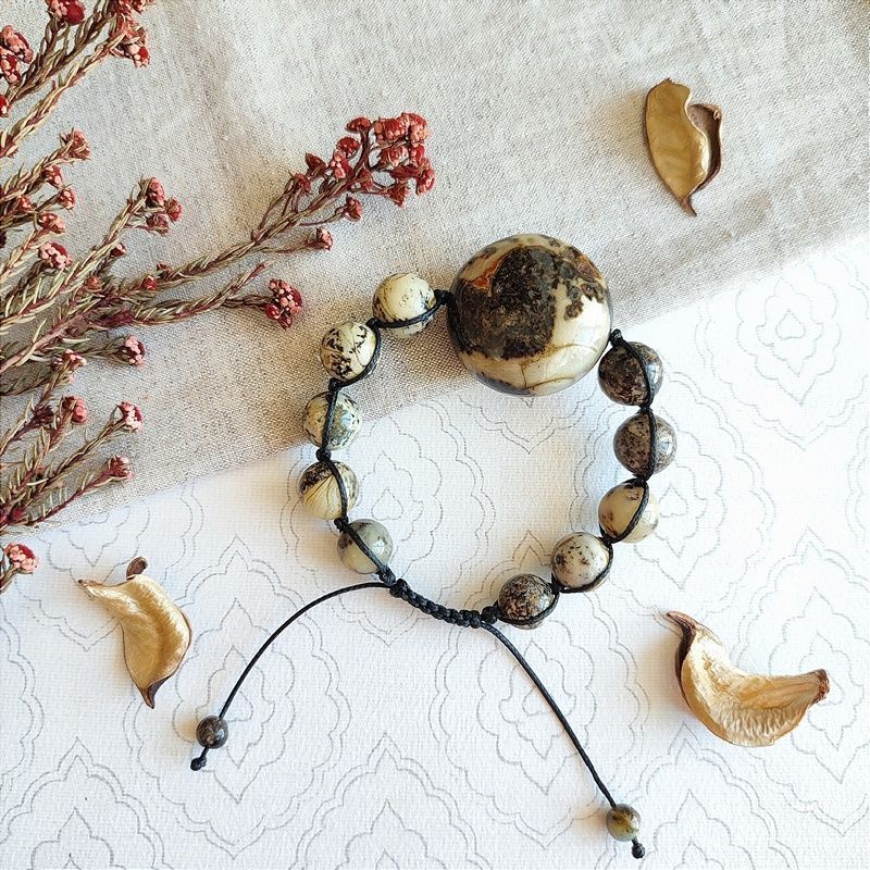 Браслет "Дракон" янтарь