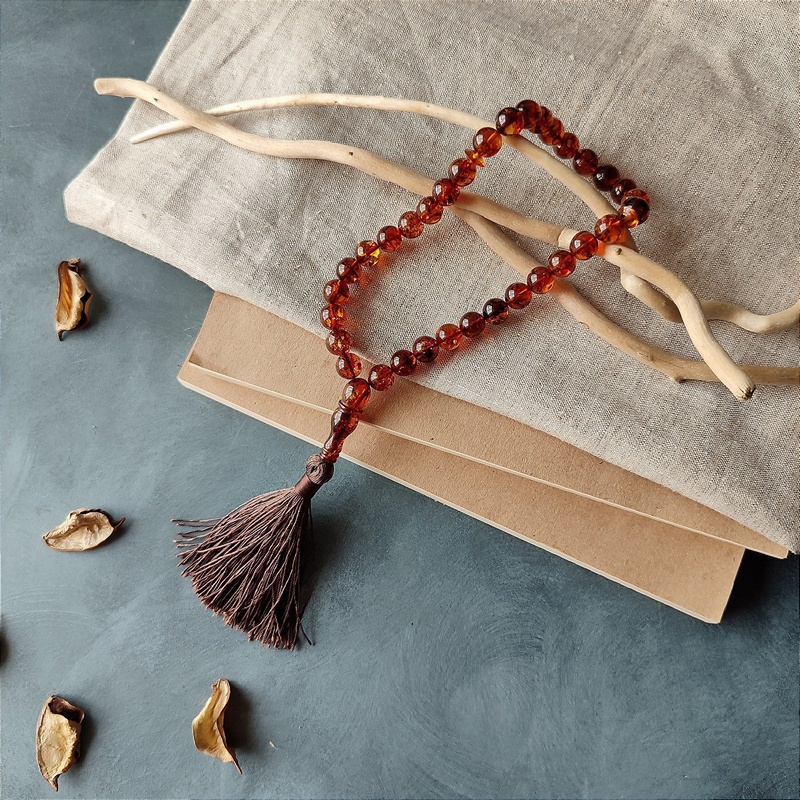 Четки мусульманские, Пресс янтарный