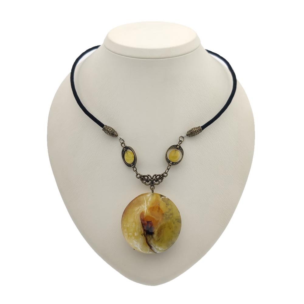 Колье авторское Янтарь а7326900016