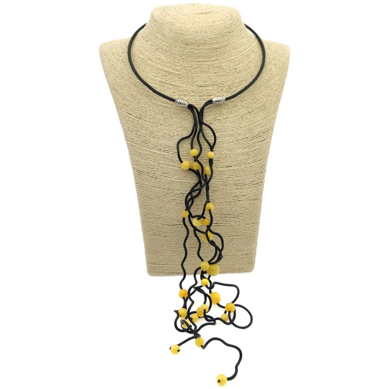 Колье "Водопад" Янтарь