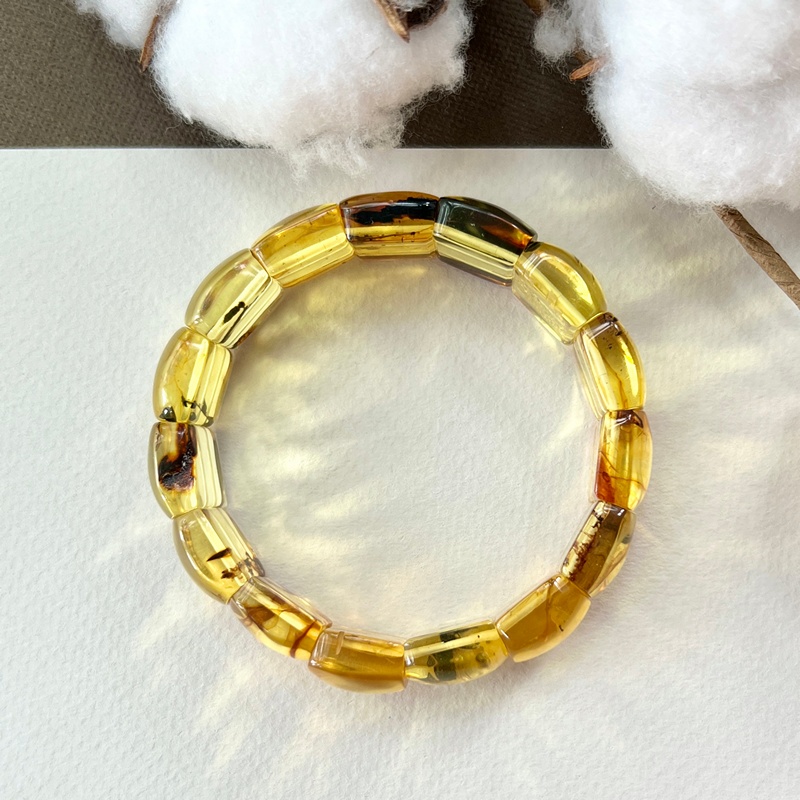 Браслет пласт. янтарь 3401119515-1