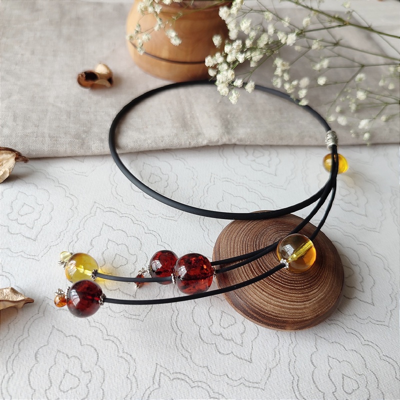 Колье "Италия" Янтарь