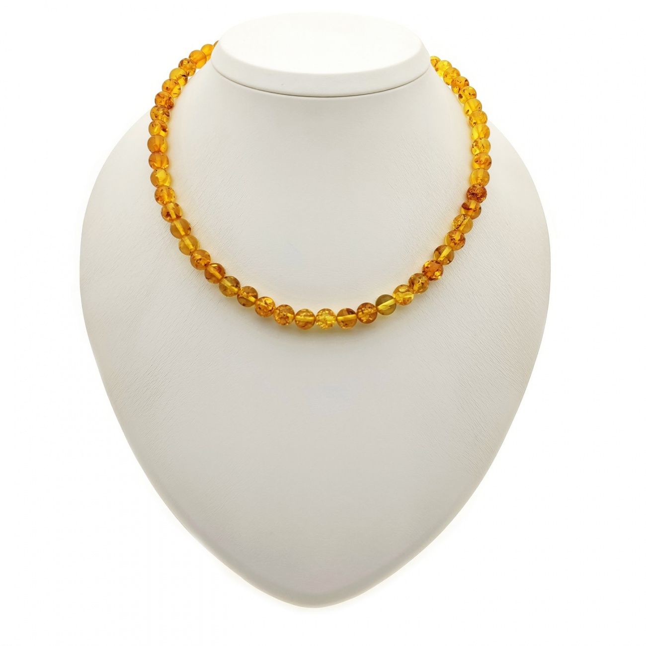 Бусы "Шар" из янтаря