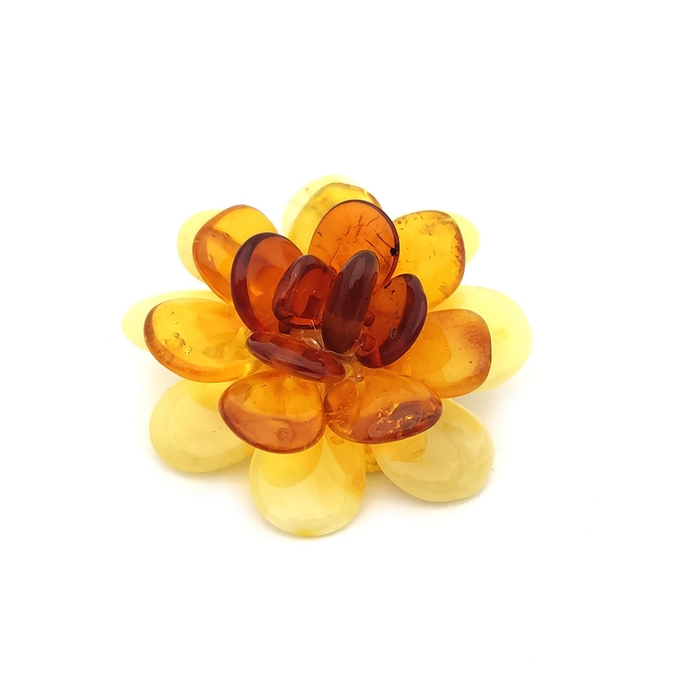 Брошь "Хризантема" янт