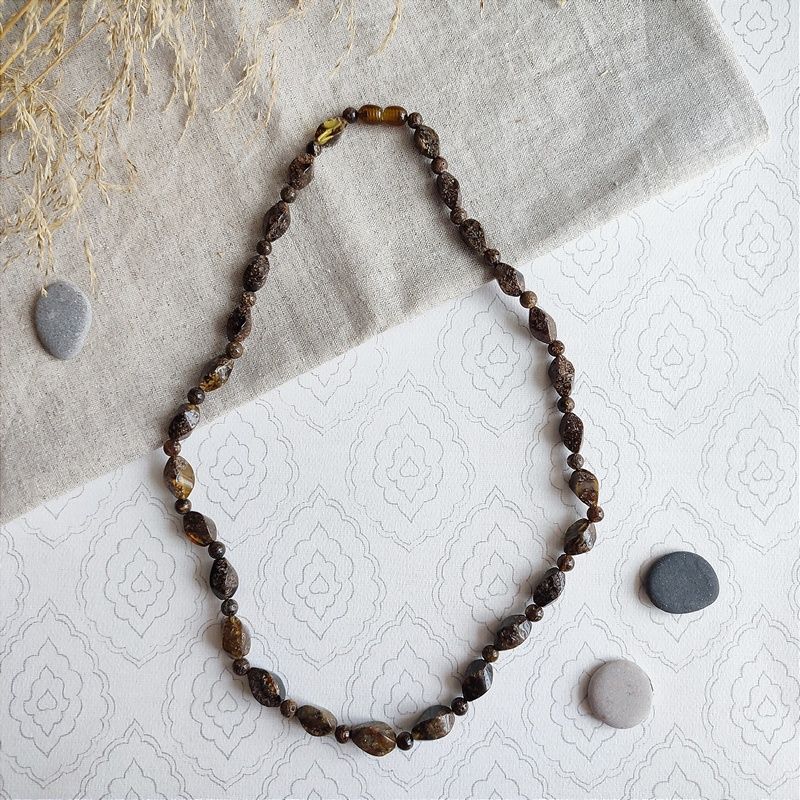 Бусы "Елена" из янтаря