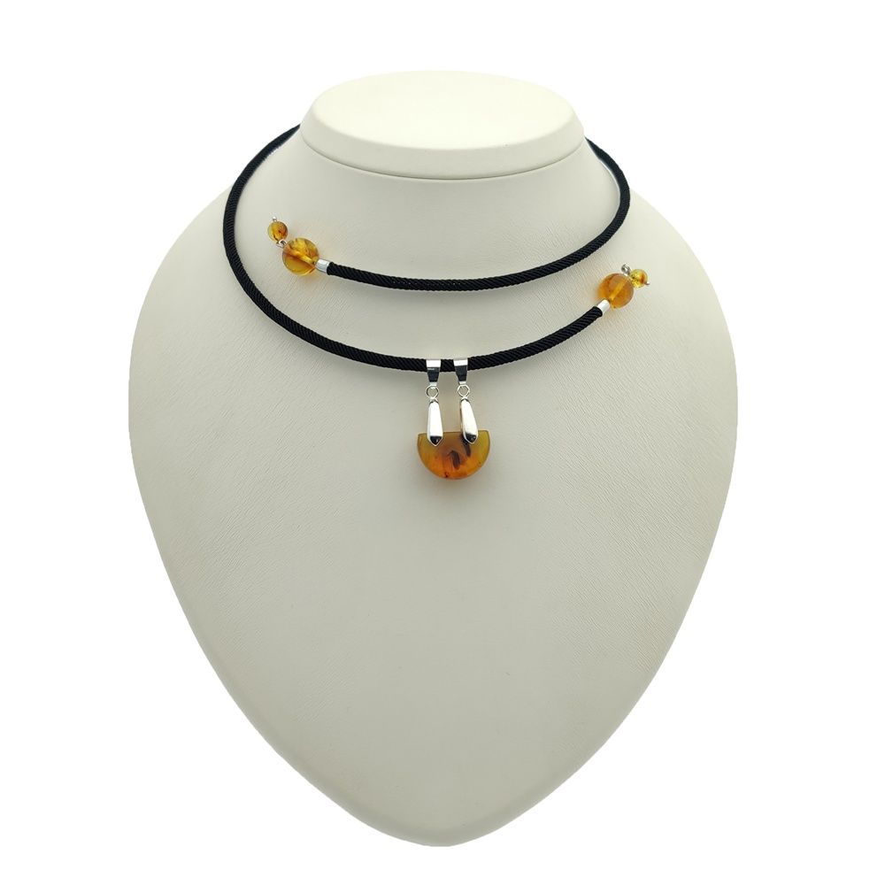 Колье Янтарь Инклюз