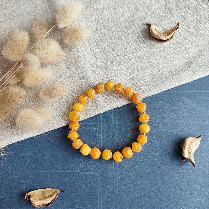 Браслет "Кусанка" янтарь