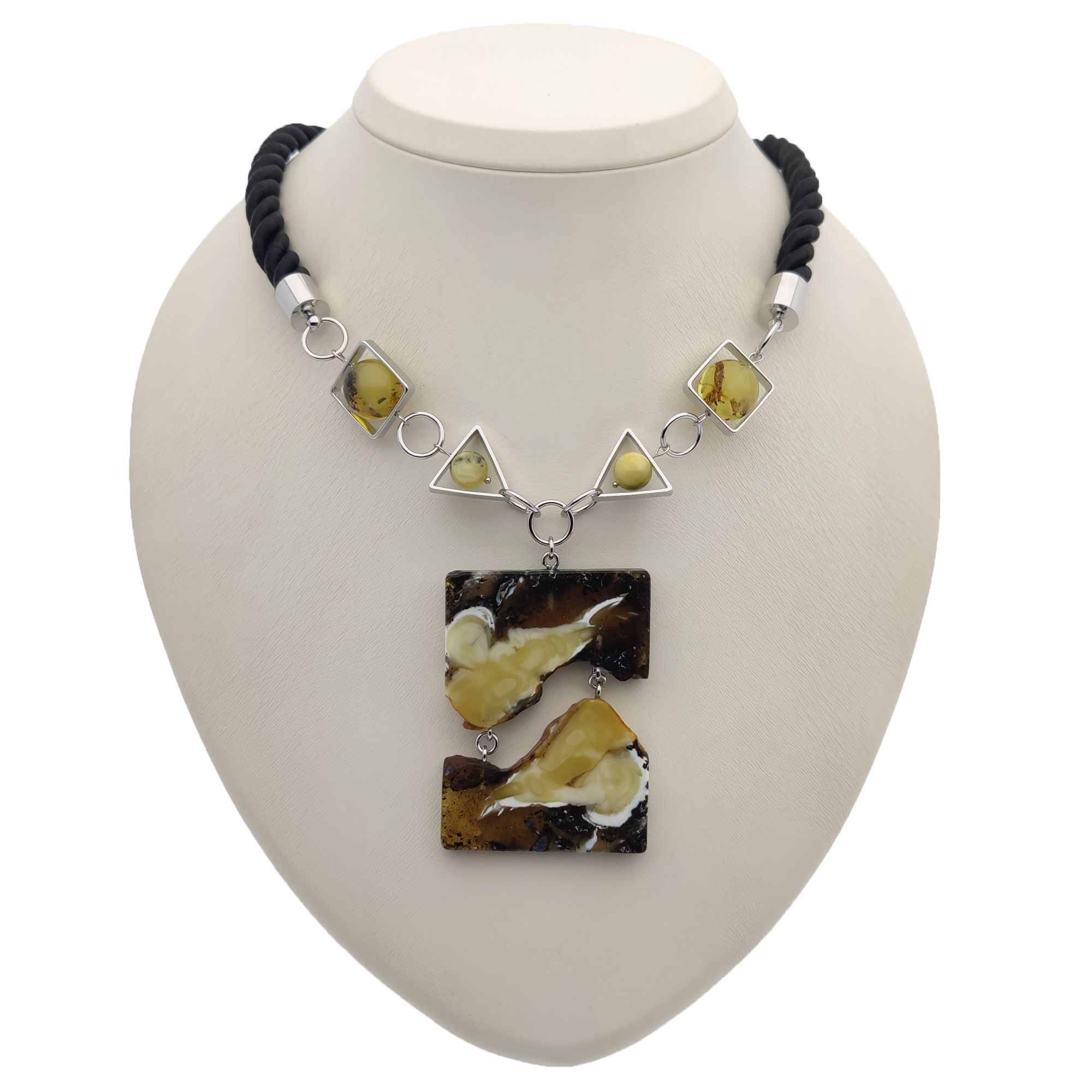 Колье авторское Янтарь