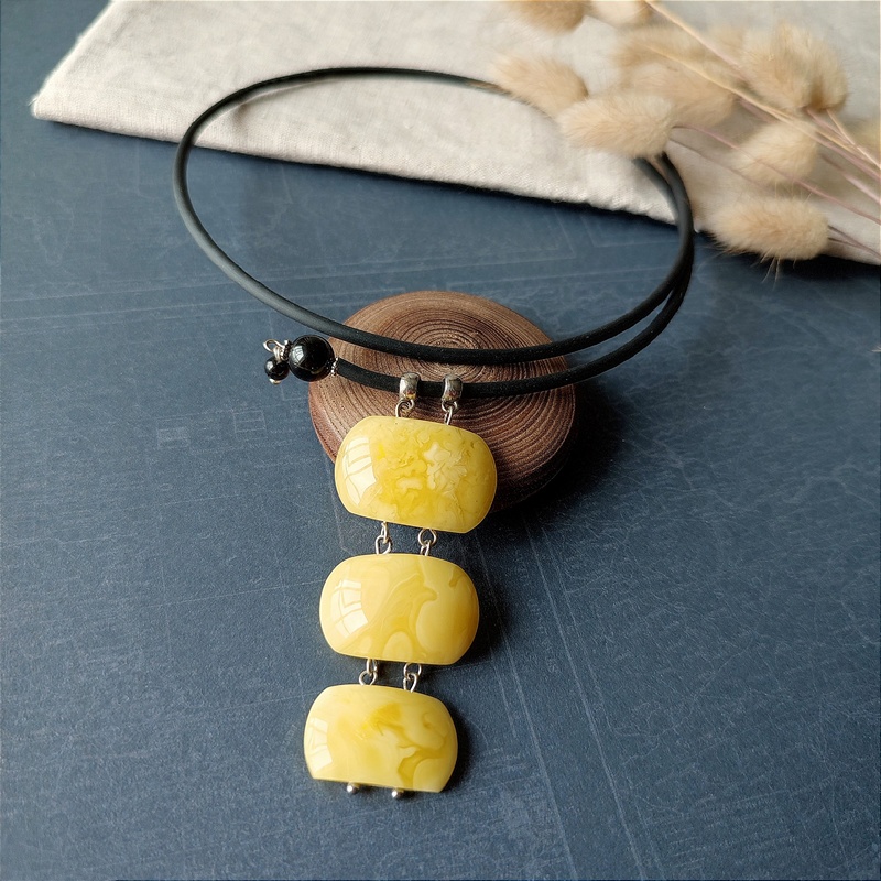 Колье "Италия" Янтарь