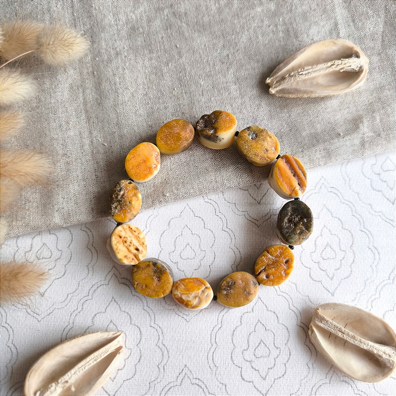 Браслет "Овал" янтарь