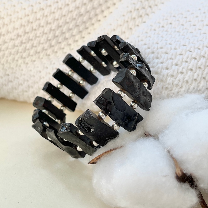 Браслет "Уголек" янтарь